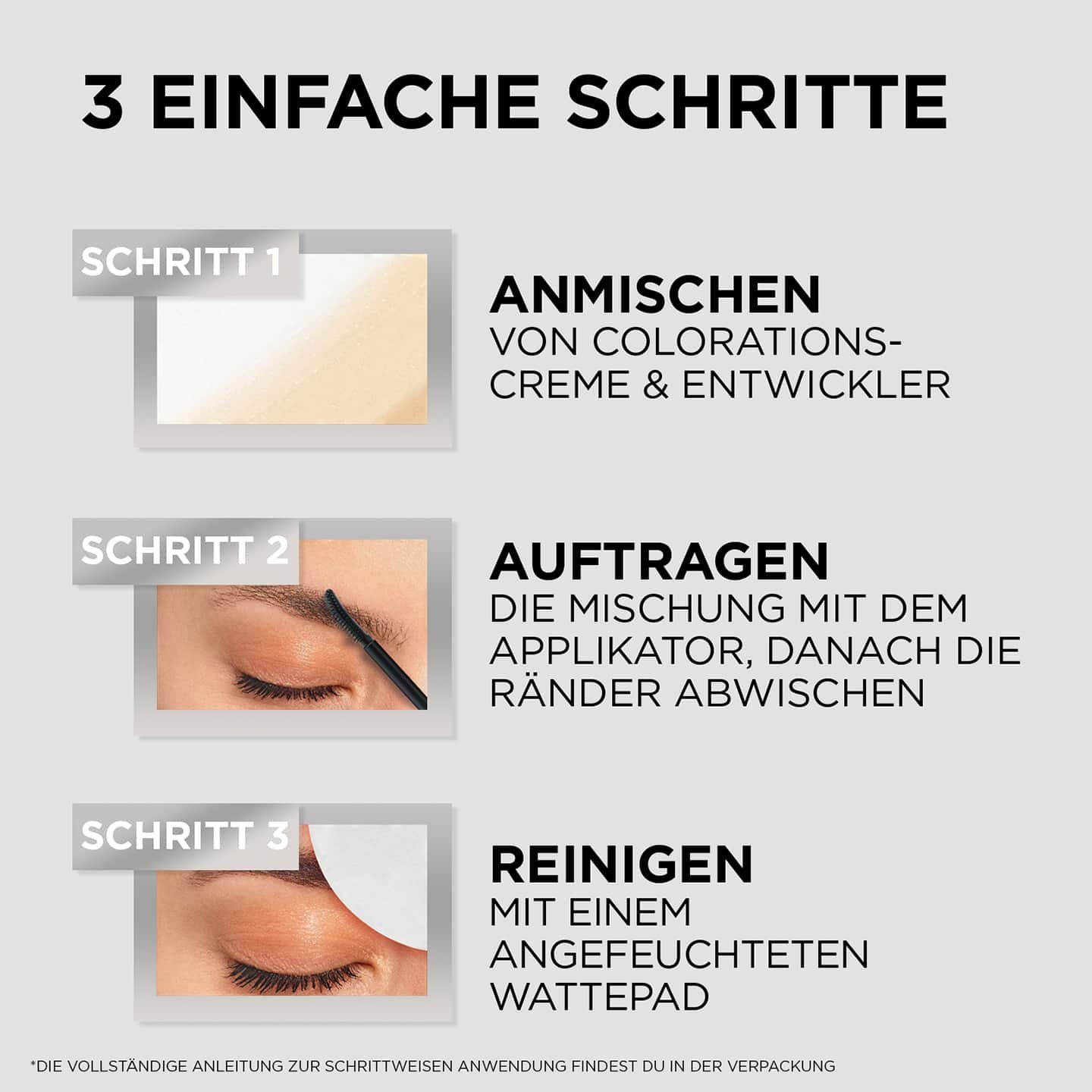 Brow Color Schritt-für-Schritt-Anleitung
